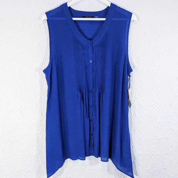 FYLO London Sleeveless Semi-Shear Tunic - Picture 1 of 7